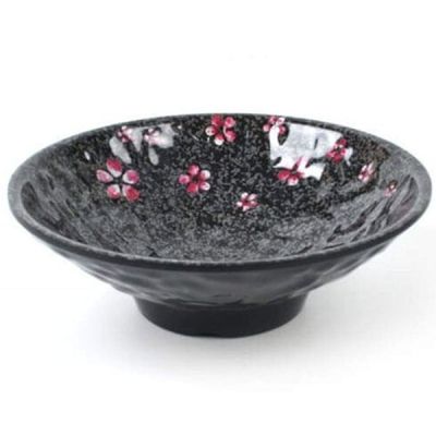 멜라민 KSR491P3 그릇 면기 25.3cm 대접 라면 짬뽕 그릇 냉_매화 DS-6854