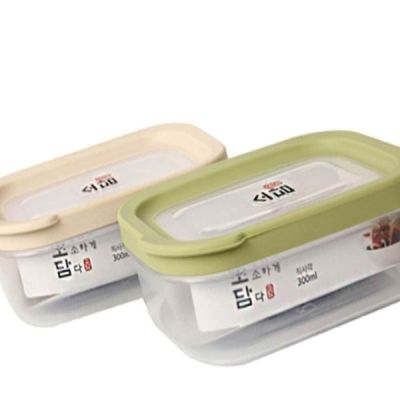 직사각 RVR694I7 밀폐용기 1호 베이지 야채 저장 트라이탄