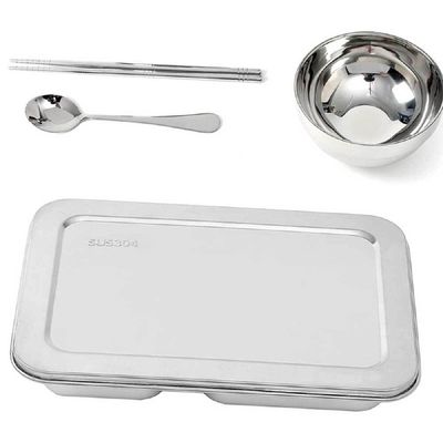 대 LQD911A5 스테인리스 식판 세트 급식식판 배식판 5구식기