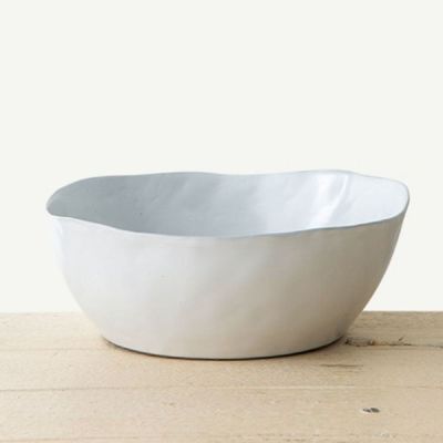 이천도자기 ZES349C8 헤리티지 너울 화이트 육수면기 19.5cm_엠보싱 육수면기