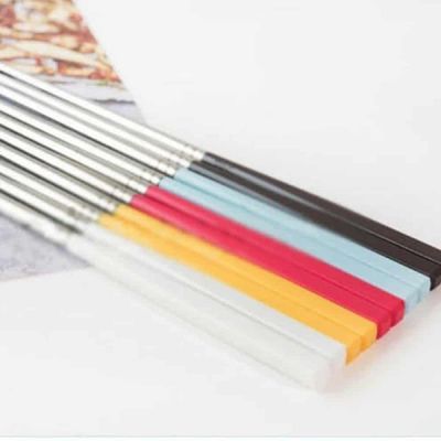 컬러 RXU802Q1 젓가락 5종 택1 스텐젓가락 컬러젓가락_옐로우