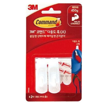 코맨드 ODG939Y6 탈부착식 (17002_소) 벽걸이 1개 다용도훅 후크 훅 옷걸이훅