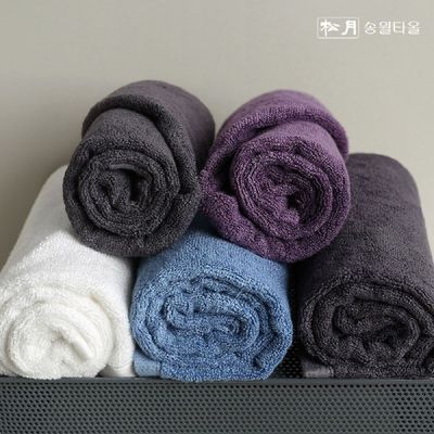 송월타올 DCU687U0 호텔수건 뱀부프리미엄무지 180g 1장 고중량_그레이 1장