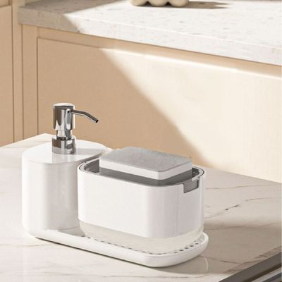 멀티 SZE148G8 싱크대 세제통 디스펜서 수세미거치대