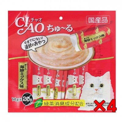 이나바 204CFP40 챠오 츄루 SC-127(참치+해산물믹스)14gX20_특가할인4개묶음