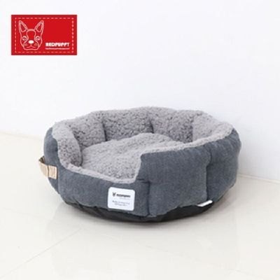 [신상품] 레드퍼피 799VHQ48 뷰튼 워머 펫쿠션다크그레이 소형