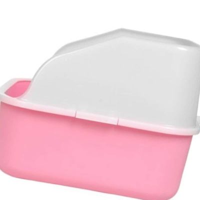 고양이 532AXC35 화장실 핑크 넉넉한사이즈 삽일체형 원터치조