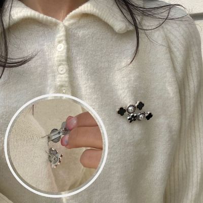 브로치 UNL724Y1 부자재 일자 핀대 25mm