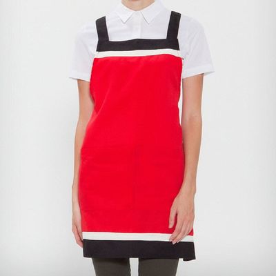 식당 QJI344Y6 서빙 카페 공방 유치원 에이프런 고급 앞치마_레드 1개