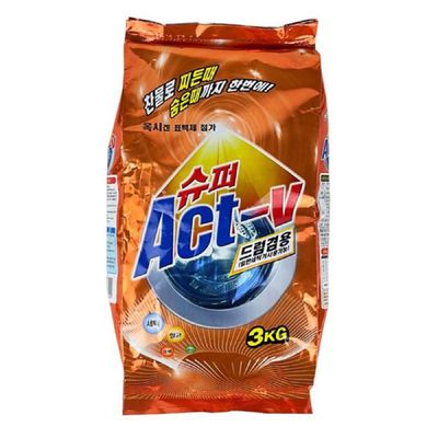 빨래가루세제 액츠 세탁 세제 세탁기 표백 빨래 드럼겸용 3kg