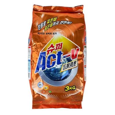 세탁세제 액츠 세탁 세제 3kg 세탁기 표백 빨래 드럼겸용 빨래세제