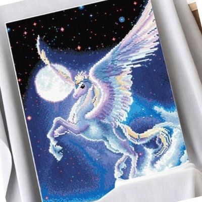 보석십자수 QNA410G0 달밤의 페가수스 40X50 비즈스티커 장식소