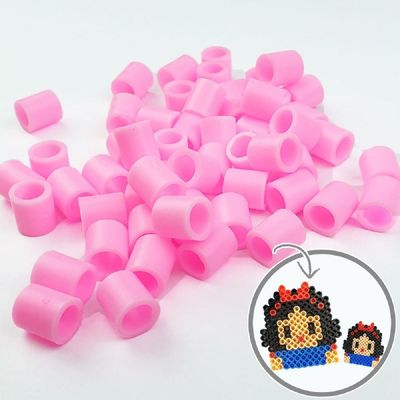 [신상품] 분홍색 YND459V7 젤리빅비즈 단품 공예 500P 컬러비즈 젤리비