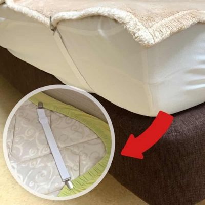 일자형 JKK358C3 침대시트 고정밴드 4P 침대시트고정 이불집게