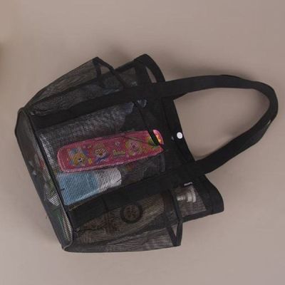 [신상품] 매쉬 XHV339M0 수영가방 구멍뚫린 숄더백 목욕가방 여름 비치백_핑크