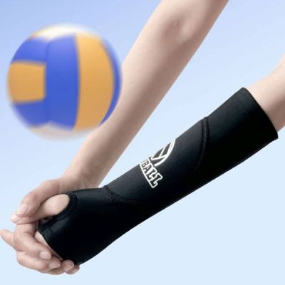 배구 RLS707S2 손목 쿠션 보호대 스포츠 훈련용 팔보호 아대_블랙_S세트