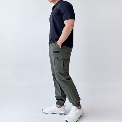 남성 EIO320Y3 3컬러 스포츠 기능성 골프웨어 카고조거밴딩팬츠_블랙_38(3XL)