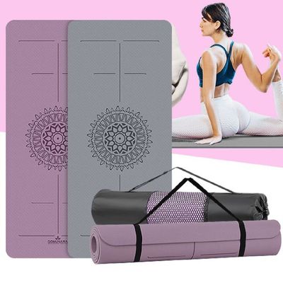와이드TPE센터라인 XUQ997G7 8mm 요가매트 휴대용 층간소음_애쉬그레이