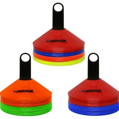 [신상품] 접시콘 PGV767D7 세트 40개입 스포츠콘 스텝훈련 육상훈련용품_오렌지그린