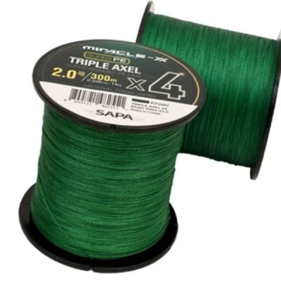 4합사낚시줄 BWJ404V6 벌크 300M 1호 카키 원줄 원투 민물