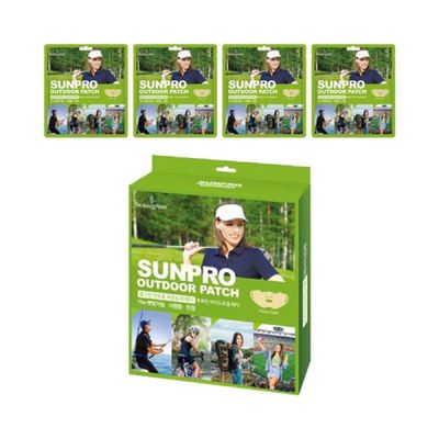 뷰그린 CMU966P5 썬프로 아웃도어 패치 4매입 귀걸이형 골프 낚시 등산 자외선차단