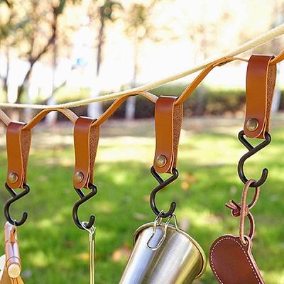 고리 QOE662B8 캠핑 세트 브라운 행어 10개입 인디언