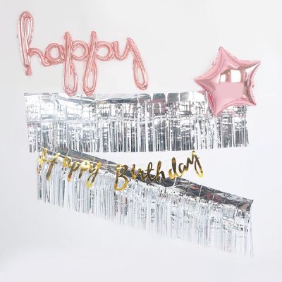 실버 Q0F9F9O6 데코장식 글리터 수술가랜드27m 홈파티소품