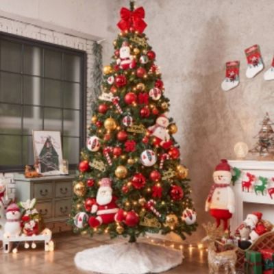 270cm F4I3Z9G0 꼬깔산타 트리 세트 성탄트리 크리스마스트리나무 트리나무