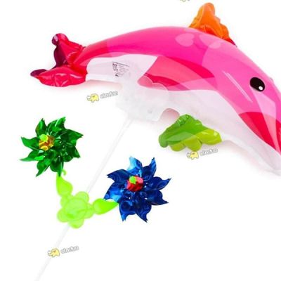 바람개비풍선 747GNY95 돌고래 핑크 생일파티용품 행사용벌룬 생일풍선