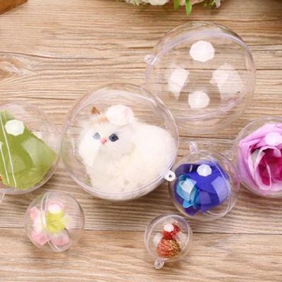 투명 309LLN32 플라스틱볼 6p세트 6cm 아크릴구 투명캡슐