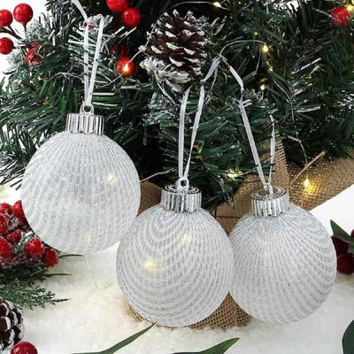 트리 401IHB84 장식볼 3p세트(8cm) 크리스마스장식 트리데코