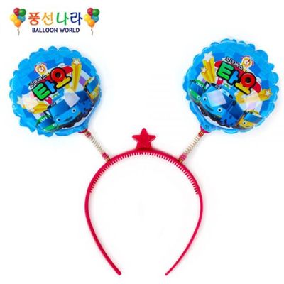 풍선나라 513IAG84 헤어밴드 풍선 타요 (블루)