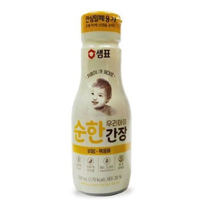 샘표 EZO476N8 어린이용 순한간장 비빔 볶음용 국물용 간장_(비빔볶음용)200ml