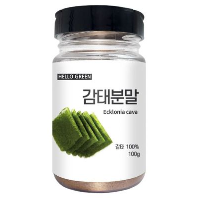 헬로우그린 TZQ813P7 제주 바다 감태 분말 가루 100g(통) 천연조미료