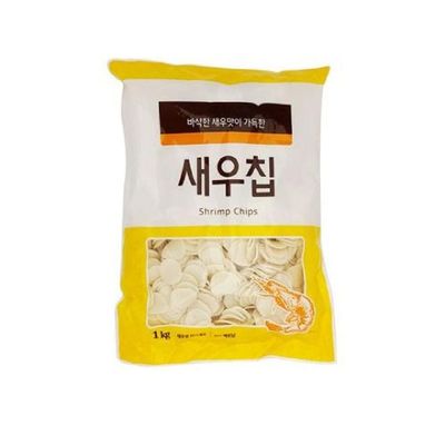 튀겨먹는 VMF220L0 바삭한 새우칩 1kg 맛있는 새우 간식 과자_대상 새우칩1kg