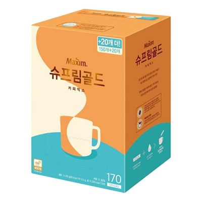 맥심 FGV406U9 슈프림골드 170T 커피 믹스 스틱 블렌드 음료