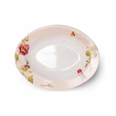 멜라민 P3X3Z1R2 타원 접시 328s185mm 주방그릇 타원접시