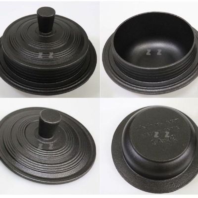 통주물 P5S6C8O8 가마솥 인덕션 12CM 무쇠 가마솥 무쇠 냄비 가마솥 1인_12cm