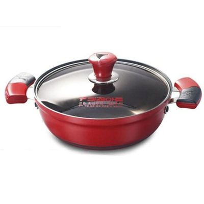 키친아트 V2L9B8F3 전골 냄비 궁중 가정 찌게 냄비 양수 22cm