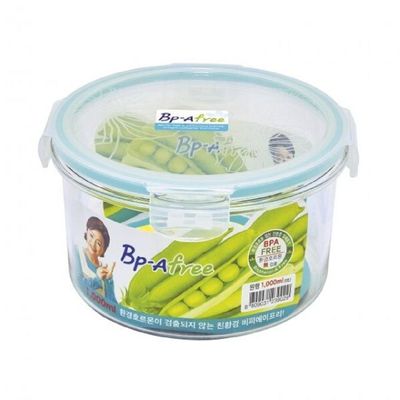 슈마켓 R8F9B5D9 트라이탄 원형 1000ml 김치통 밀폐용기 보관용기