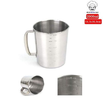 대용량 O9M3C8R3 스텐 계량컵 조리용 대형비커 2000ml