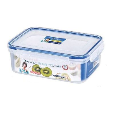 쿨맥시 Z1B2K7U9 밀폐용기 냉장고 정리 반찬통 직사각 900ml 1P_4호 900ml