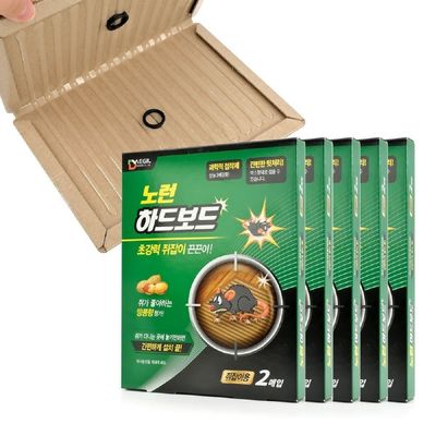 접착제 N5G4L9S8 쥐덫 쥐퇴치 용품 2매 5개 세트