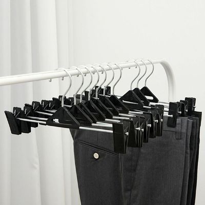 10p HE00VZ66 플라스틱 바지걸이옷가게 매장용 집게형 옷걸이