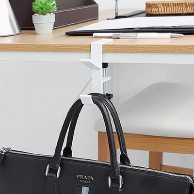 학생 WP70UM50 직장인 공부집중 책상정리 2단 후크 가방걸이 AA_블랙