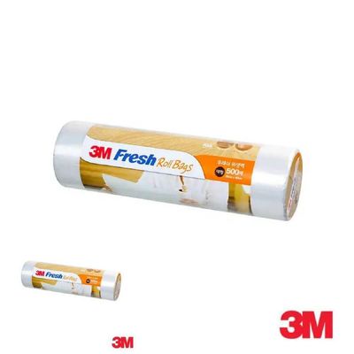 3M LZ43PX76 후레쉬 위생백 롤백 대형 500매 30x40cm 다용도백 과일보관