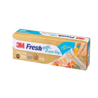 3M KE60SD99 후레쉬 지퍼백 20매입 대형 비닐백 비닐지퍼팩 지퍼백봉투