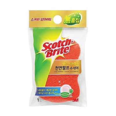 3M VY36ZR81 제로스크래치 천연펄프 스펀지 3개