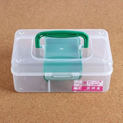 2칸 HE30KR66 다용도 수납 케이스 투명보관함