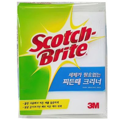 3M BK27TY81 주방 욕실 유리 찌든때 스폰지 크리너 매직 블럭 1개 청소